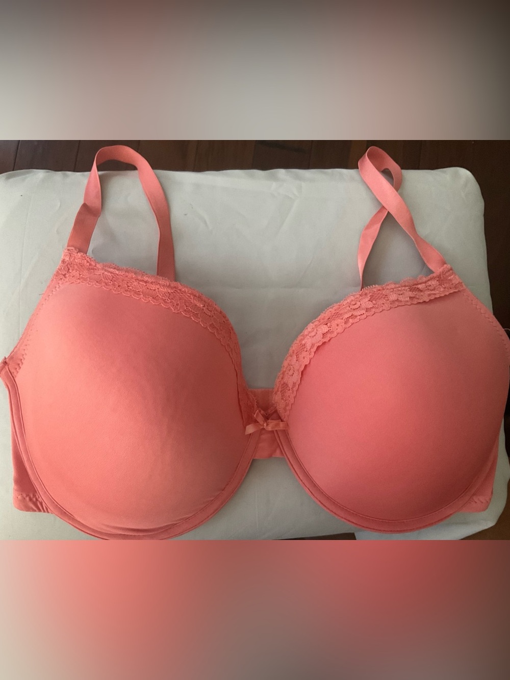 Convertible Strapless Bra in Coral Pink plus sized